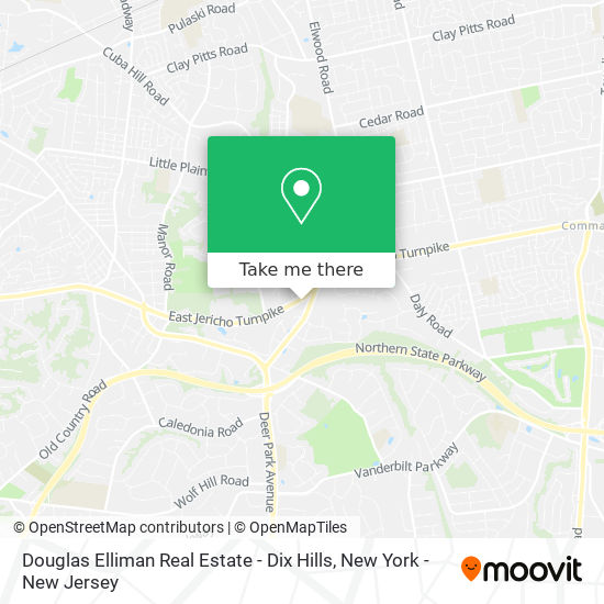 Douglas Elliman Real Estate - Dix Hills map