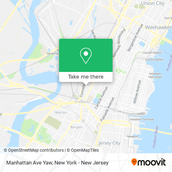 Manhattan Ave Yaw map
