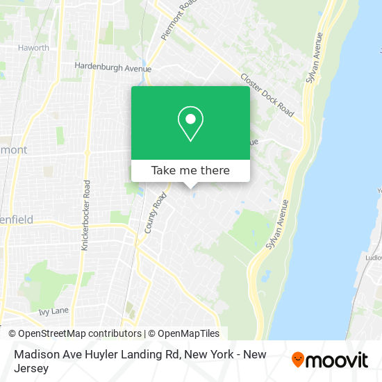 Madison Ave Huyler Landing Rd map