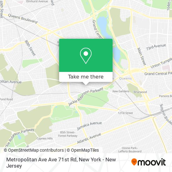 Mapa de Metropolitan Ave Ave 71st Rd