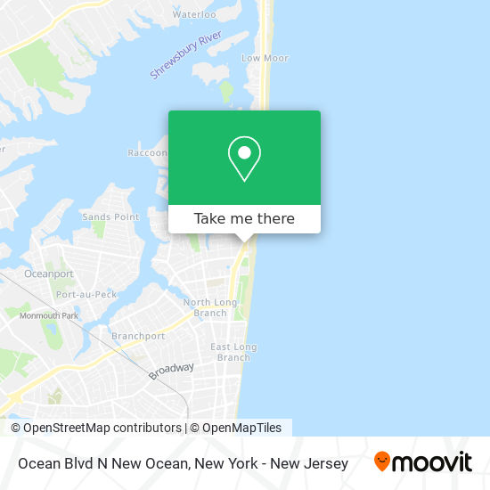 Mapa de Ocean Blvd N New Ocean