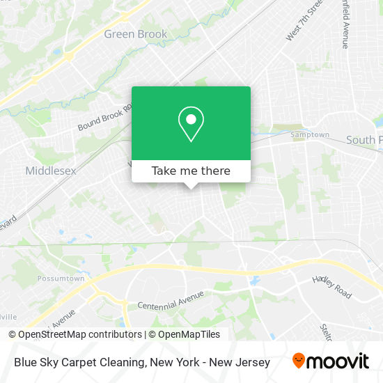 Blue Sky Carpet Cleaning map