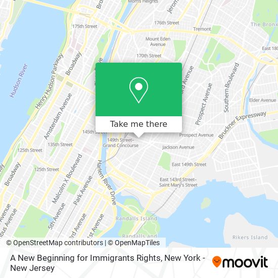 A New Beginning for Immigrants Rights map