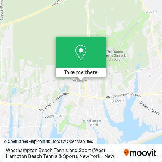 Westhampton Beach Tennis and Sport (West Hampton Beach Tennis & Sport) map