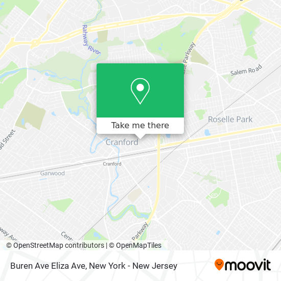 Buren Ave Eliza Ave map