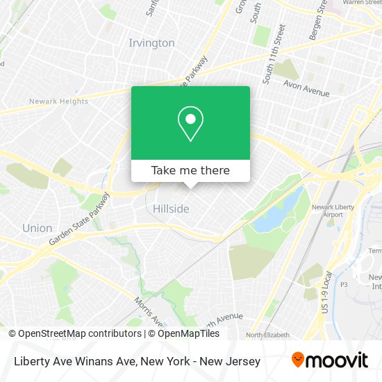 Mapa de Liberty Ave Winans Ave