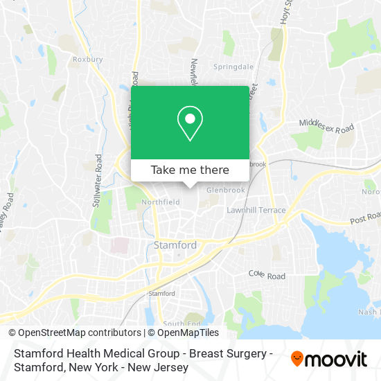 Stamford Health Medical Group - Breast Surgery - Stamford map