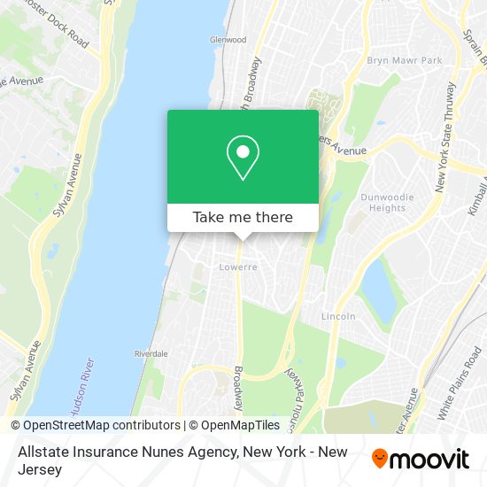 Allstate Insurance Nunes Agency map