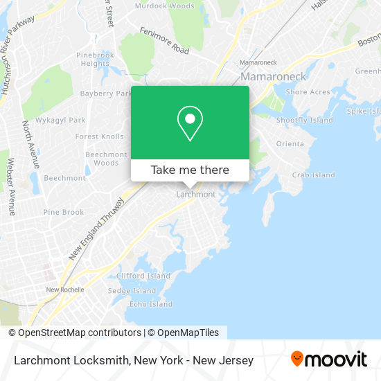 Mapa de Larchmont Locksmith