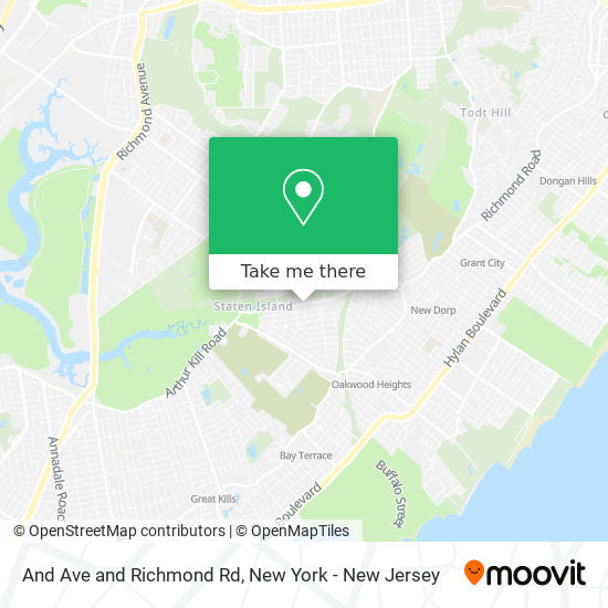 And Ave and Richmond Rd map