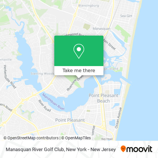 Mapa de Manasquan River Golf Club