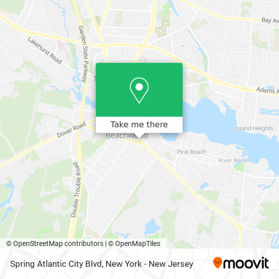 Mapa de Spring Atlantic City Blvd