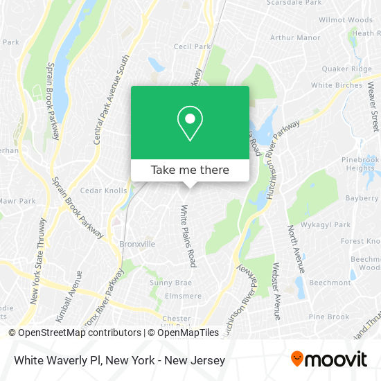 White Waverly Pl map