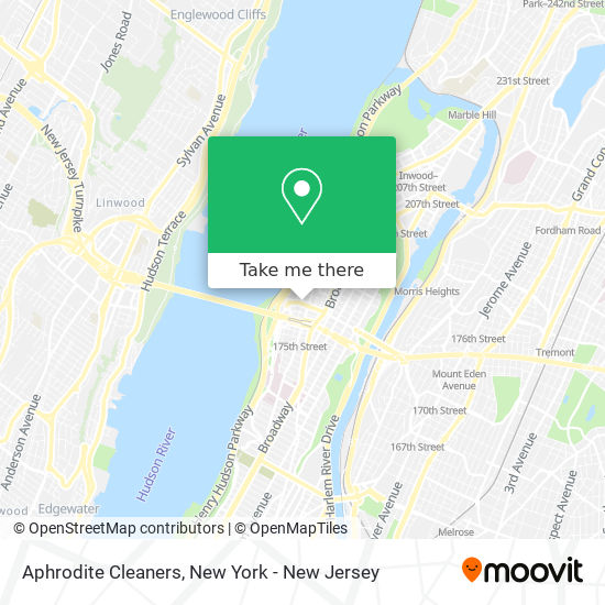 Aphrodite Cleaners map