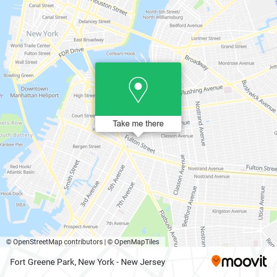 Fort Greene Park map