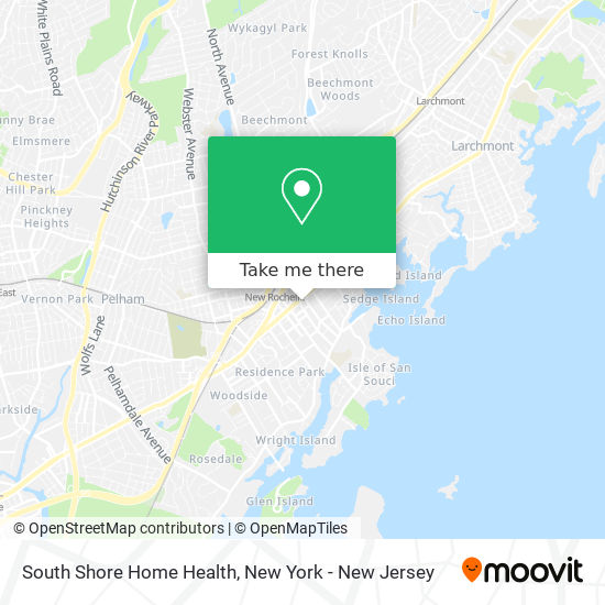 Mapa de South Shore Home Health