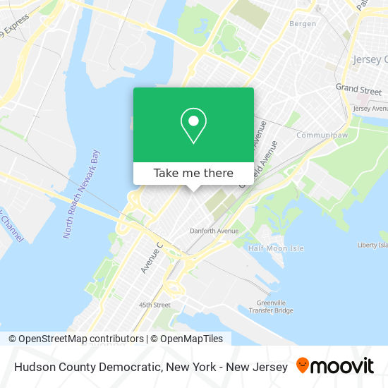Mapa de Hudson County Democratic