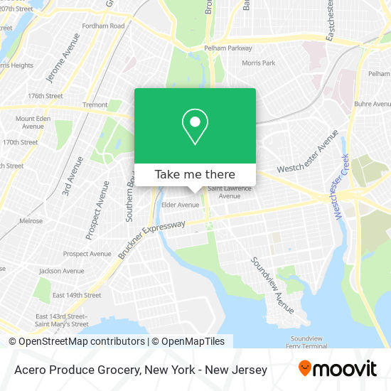 Acero Produce Grocery map