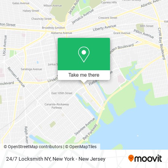 Mapa de 24/7 Locksmith NY