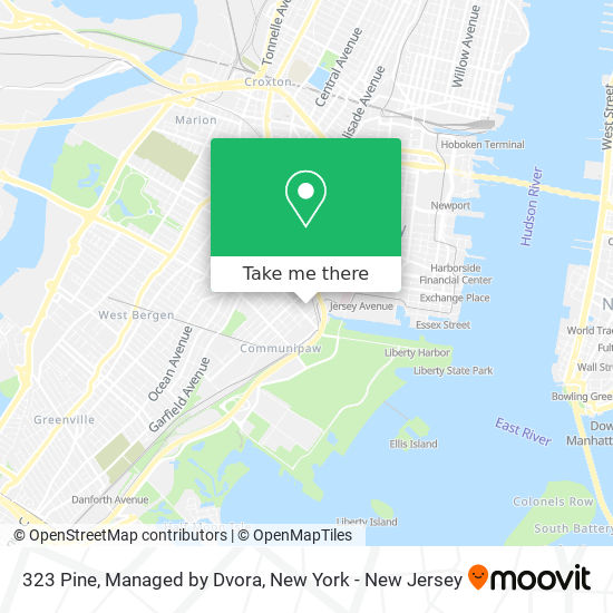 323 Pine, Managed by Dvora map