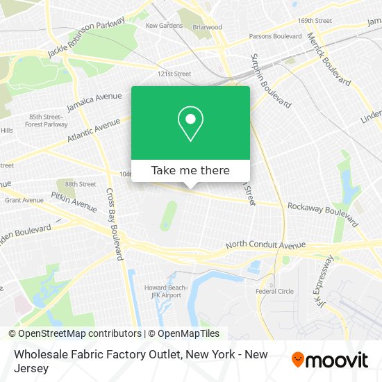 Mapa de Wholesale Fabric Factory Outlet