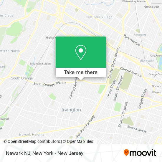 Newark NJ map