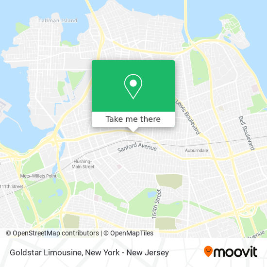 Goldstar Limousine map