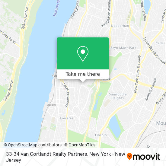 Mapa de 33-34 van Cortlandt Realty Partners