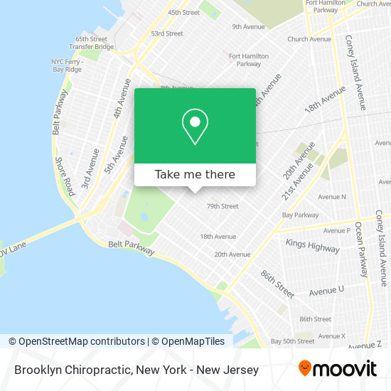 Brooklyn Chiropractic map