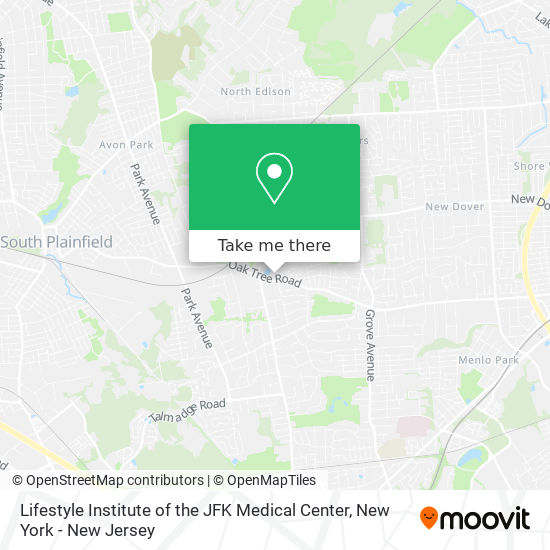 Mapa de Lifestyle Institute of the JFK Medical Center