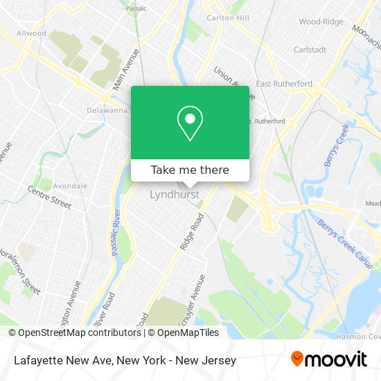 Mapa de Lafayette New Ave