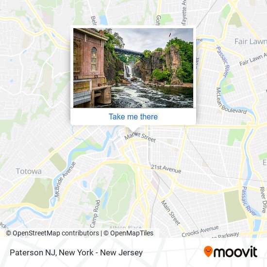 Paterson NJ map