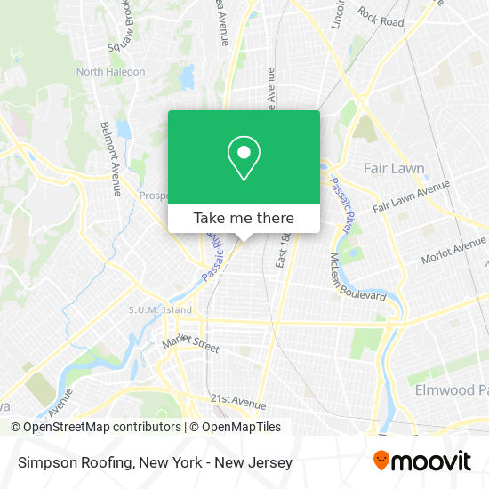 Simpson Roofing map