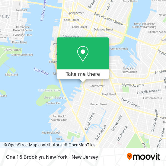 Mapa de One 15 Brooklyn