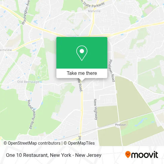 One 10 Restaurant map