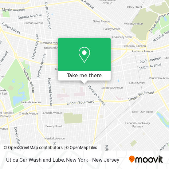 Utica Car Wash and Lube map