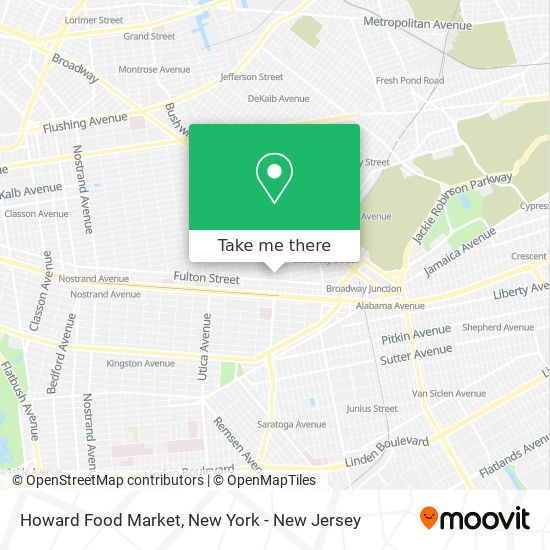 Mapa de Howard Food Market