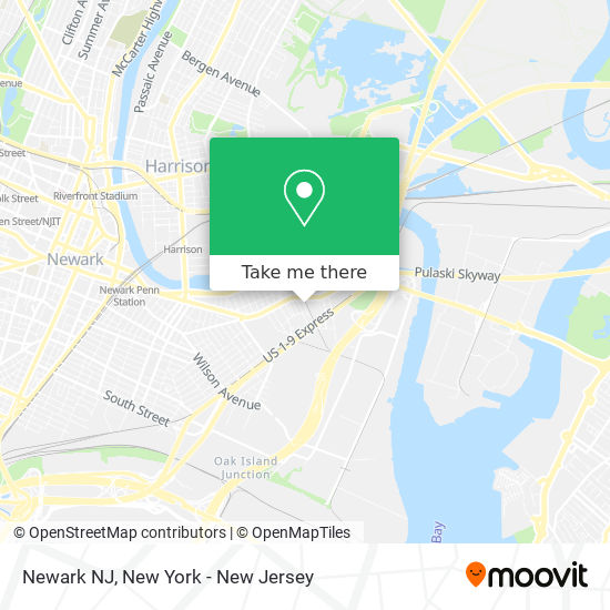 Newark NJ map
