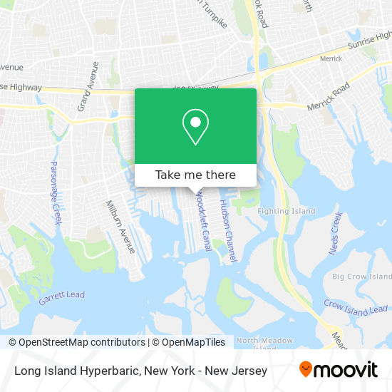 Mapa de Long Island Hyperbaric