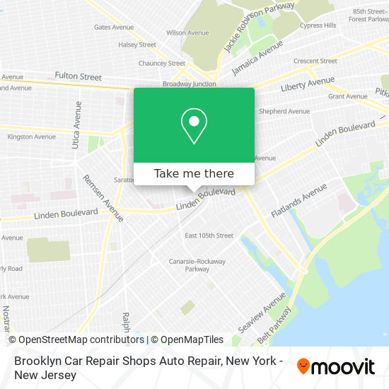 Mapa de Brooklyn Car Repair Shops Auto Repair