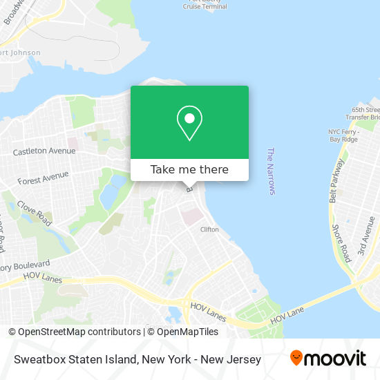 Sweatbox Staten Island map