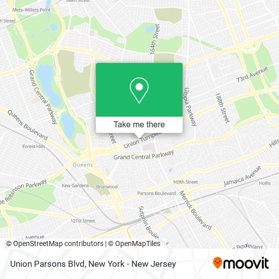 Union Parsons Blvd map