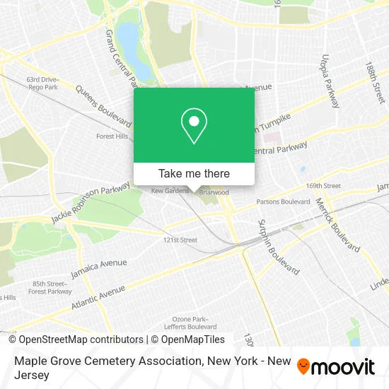 Maple Grove Cemetery Association map
