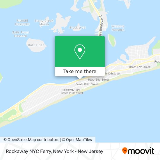 Rockaway NYC Ferry map