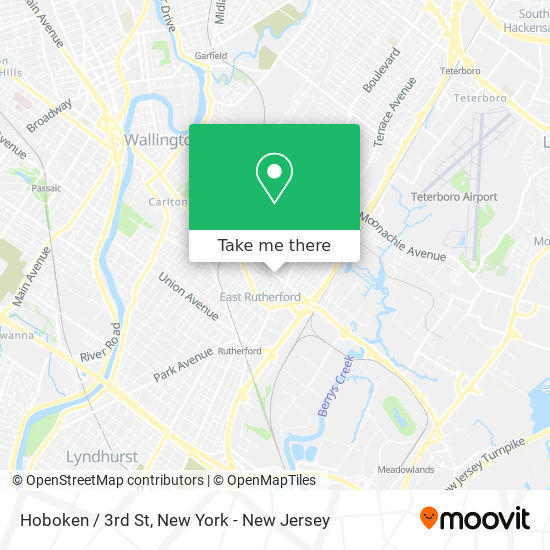 Mapa de Hoboken / 3rd St