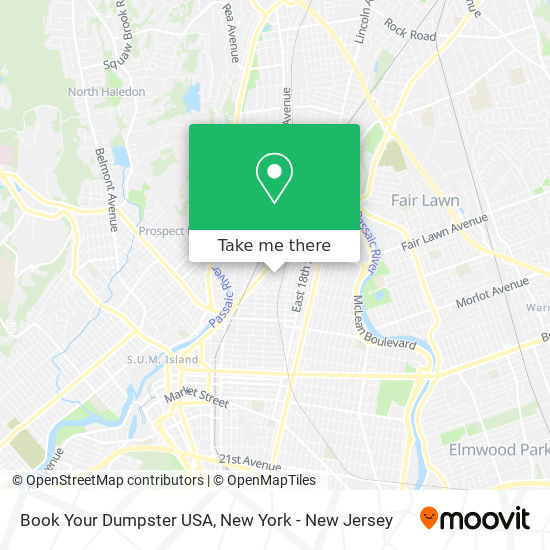 Book Your Dumpster USA map