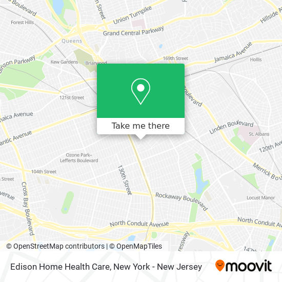 Mapa de Edison Home Health Care