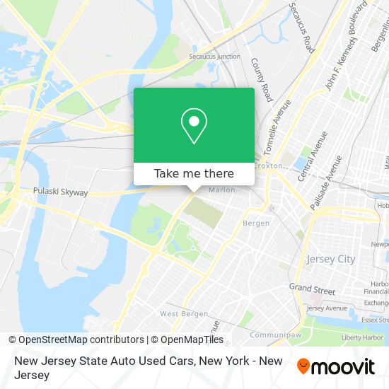 New Jersey State Auto Used Cars map