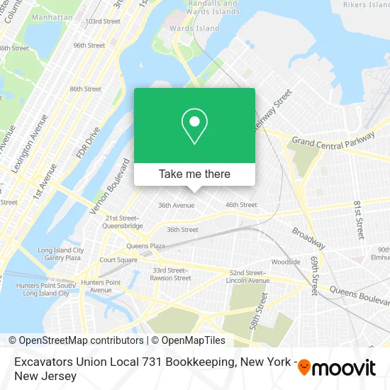 Excavators Union Local 731 Bookkeeping map
