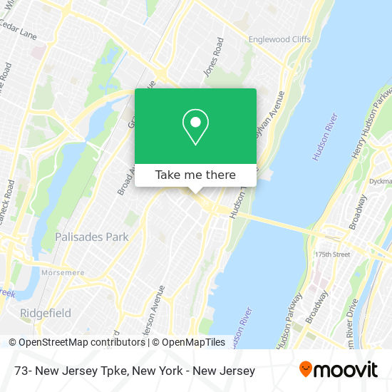 Mapa de 73- New Jersey Tpke